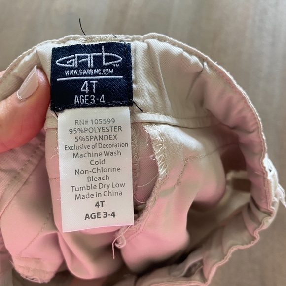Garb Boys Khaki Shorts Size 4T -A6 - Picture 4 of 5